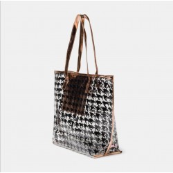 Shopper /Sac plage Noir blanc Camomilla